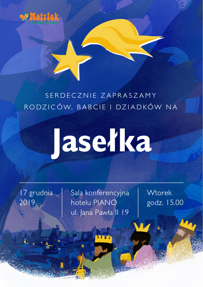 Jasełka Przedszkole Motylek Lublin Jutrzenki